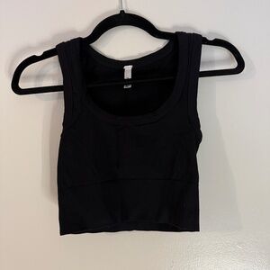 Nikibiki Black Scoop Neck Top